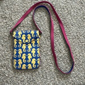 Top it off cross body seahorse purse